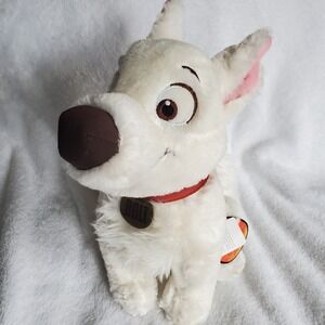 Disney Store Bolt 12" Sitting Plush Dog Super Bark Retired & Rare! WITH TAGS!